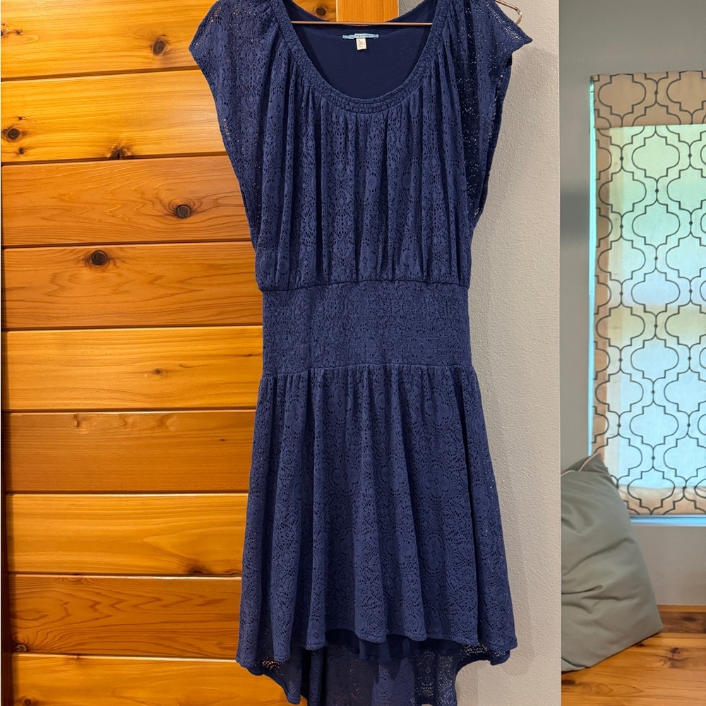 Anthropologie Leifnotes stretch lace high-low dress